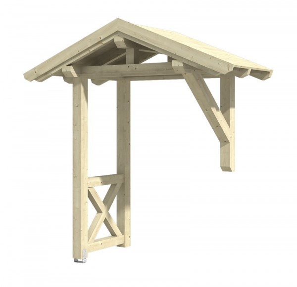 Skan Holz Vordach Siegen, Typ 3, Einzeltür