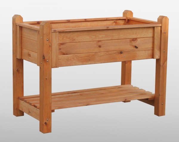 Promadino Kräuterbeet massiv groß, honigbraun