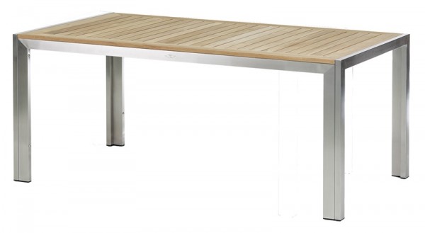Diamond Garden Tisch Siena, Edelstahl/Premium Teak, 180 x 90 cm