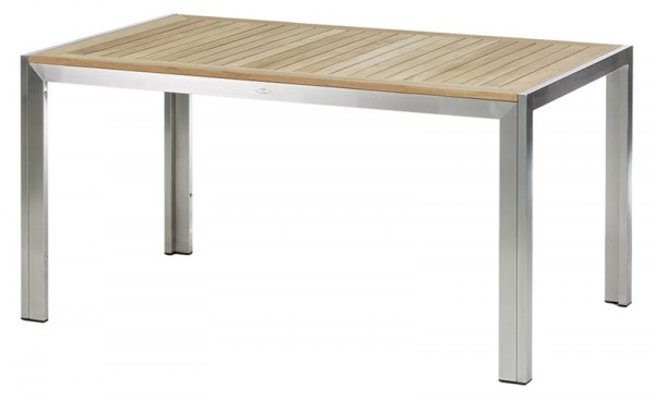 Diamond Garden Tisch Siena, Edelstahl/Premium Teak, 150 x 90 cm