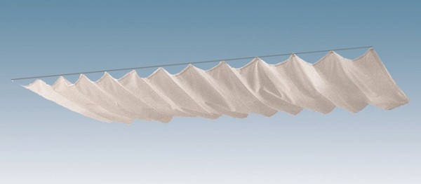 Skan Holz Sonnensegel-Set für Terrassenüberdachungen 541 x 400/389/357 cm, weiß