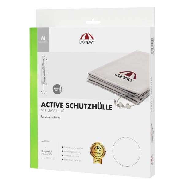Doppler Schirmhülle/Schutzhülle Active für Mittelmast-Schirme bis 300 cm ø